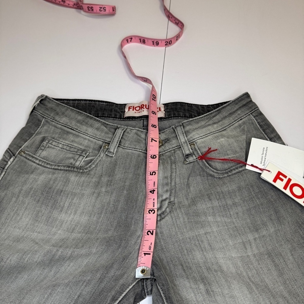 NWT Fiorucci Gray Skinny Jeans Size 24 Made in Tunisia - Picture 12 of 12